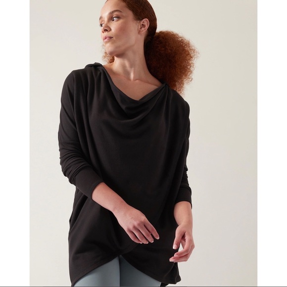 ATHLETA Purana Wrap Black Sweatshirt - Picture 10 of 11